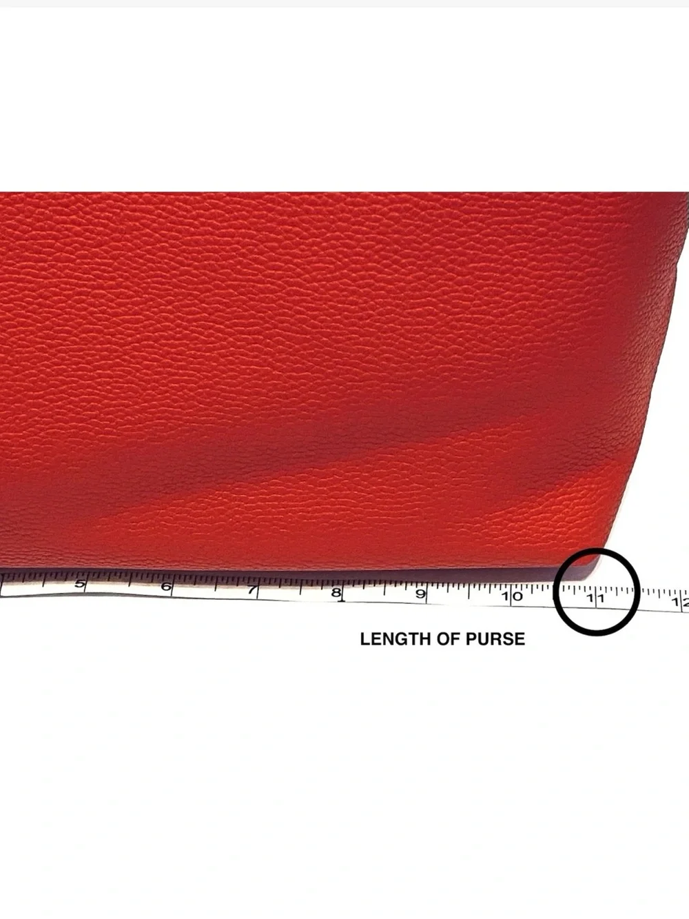 RED FAUX LEATHER HOBO BAG-Has Pebble Grain Feel To Outside And Faux Gold Accents